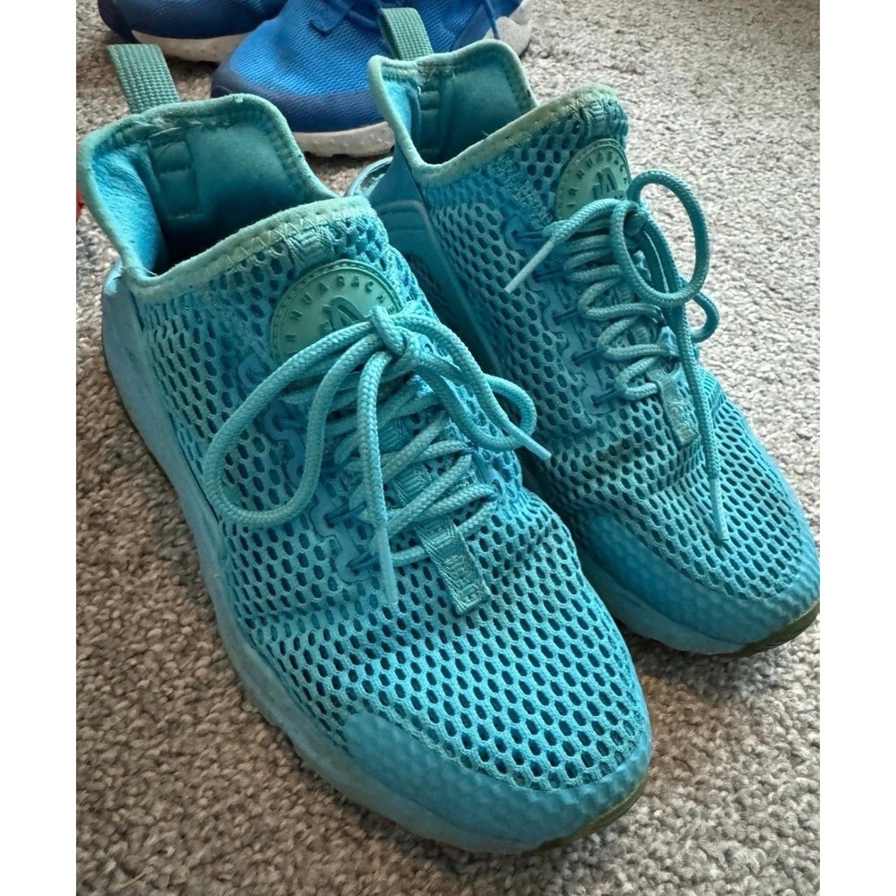 Nike Air Huarache Ultra Women Shoes Sneakers Blue Mesh Running Gym Size 6